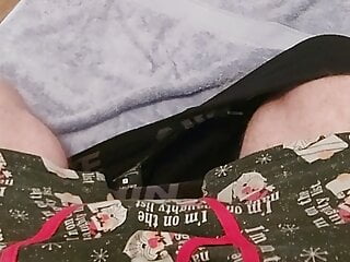 Uncut Wank In Boxers Then Cum Over Them